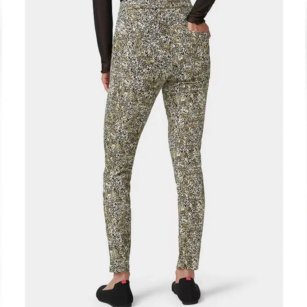 Hue Leopard Print Skinny Pants Leggings Size P/S (Small) Stretch - Picture 2 of 11